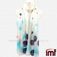 Blue Polka Dot Painted Best selling Inner Mongolia Cashmere Shawl